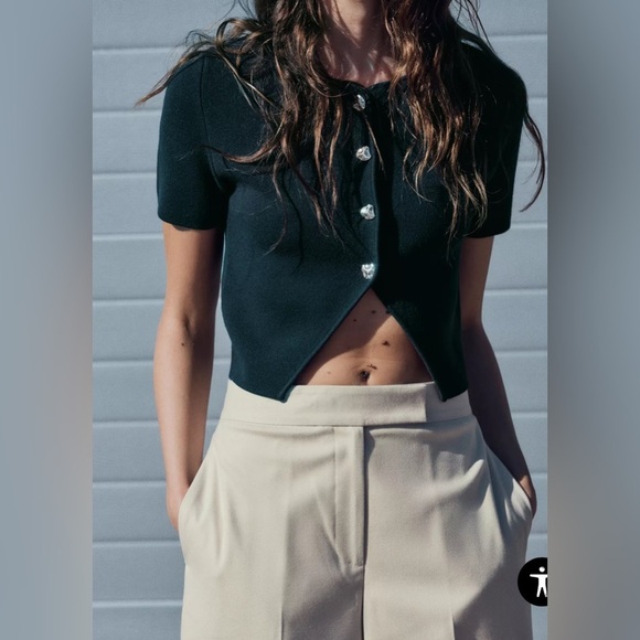 Zara Tops - Zara Knit Crop Top, Size M